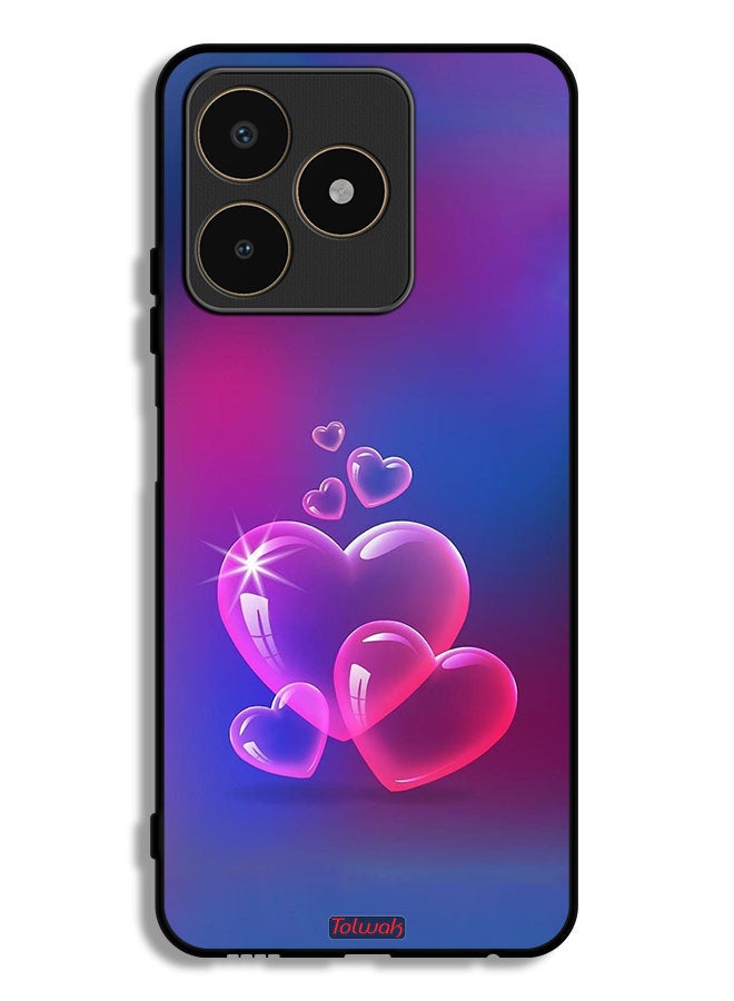 Tolwak Realme C53 Protective Case Cover Water Hearts - Image 1