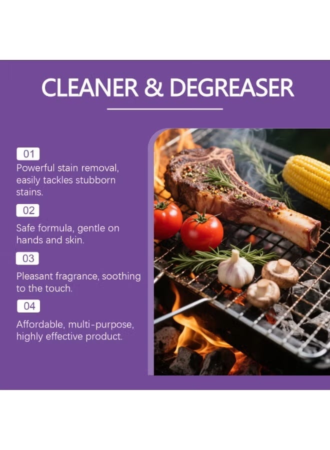 Jakehoe Grill Cleaner & Degreaser Spray, 120ml Heavy-Duty Formula for Stubborn Grease, Smoky Stains and Burnt-On Food on BBQ Grills - Image 4