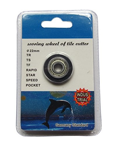 FITOOL Tungsten-Carbide Tile Cutting Wheel 7/8-Inch, Industrial Quality, Scoring Wheel with Bolt and Lock Nut 22MM, for Manual Tile Cutting Machine, Tile Cutter Replacement Ball Bearing Cutting Wheel - Image 3