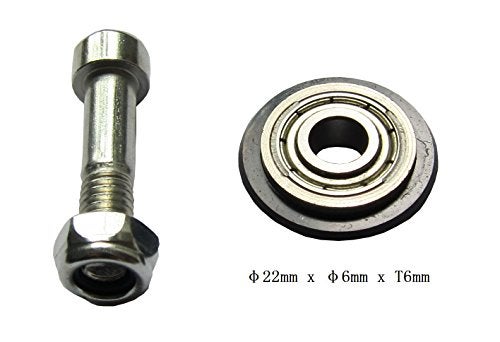 FITOOL Tungsten-Carbide Tile Cutting Wheel 7/8-Inch, Industrial Quality, Scoring Wheel with Bolt and Lock Nut 22MM, for Manual Tile Cutting Machine, Tile Cutter Replacement Ball Bearing Cutting Wheel - Image 2