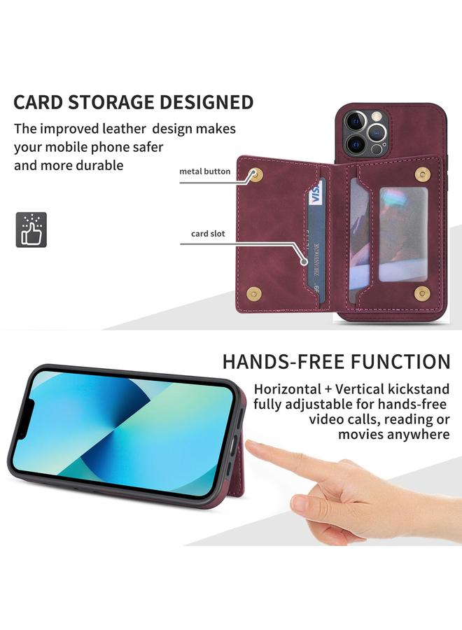 S-TOP Case For iPhone 12 Pro Line Card Holder Phone Case - Image 3