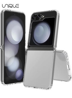 For Samsung Galaxy Z Flip 6 Case - Transparent Protective Phone Cover with Shockproof Bumper and Anti-Scratch Back (Clear)