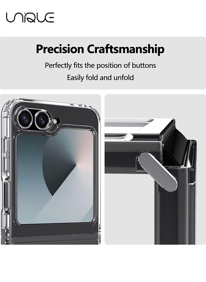 Unique - For Samsung Galaxy Z Flip 6 Case - Transparent Protective Phone Cover with Shockproof Bumper and Anti-Scratch Back (Clear) - Image 1