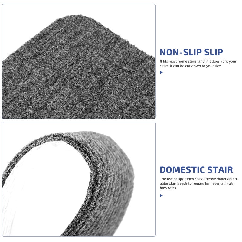 2pcs Washable Stair Mats Non-skid Stair Carpets Self-Adhesive Household Step Pad - Image 2