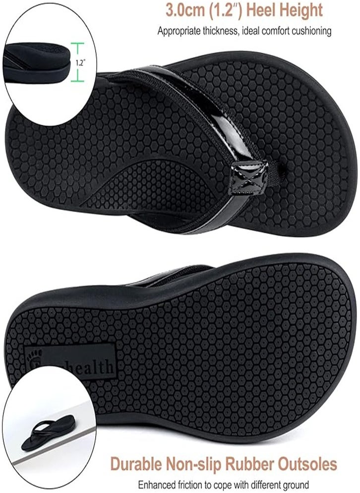 Generic Women's Separated Toe Orthopedic Sandals with Arch Support to Reduce Pressure on Feet, Joints and Back, Relieve Foot Pain, Walking Flip Flops Support Beach Slipper Sandals  - Image 5