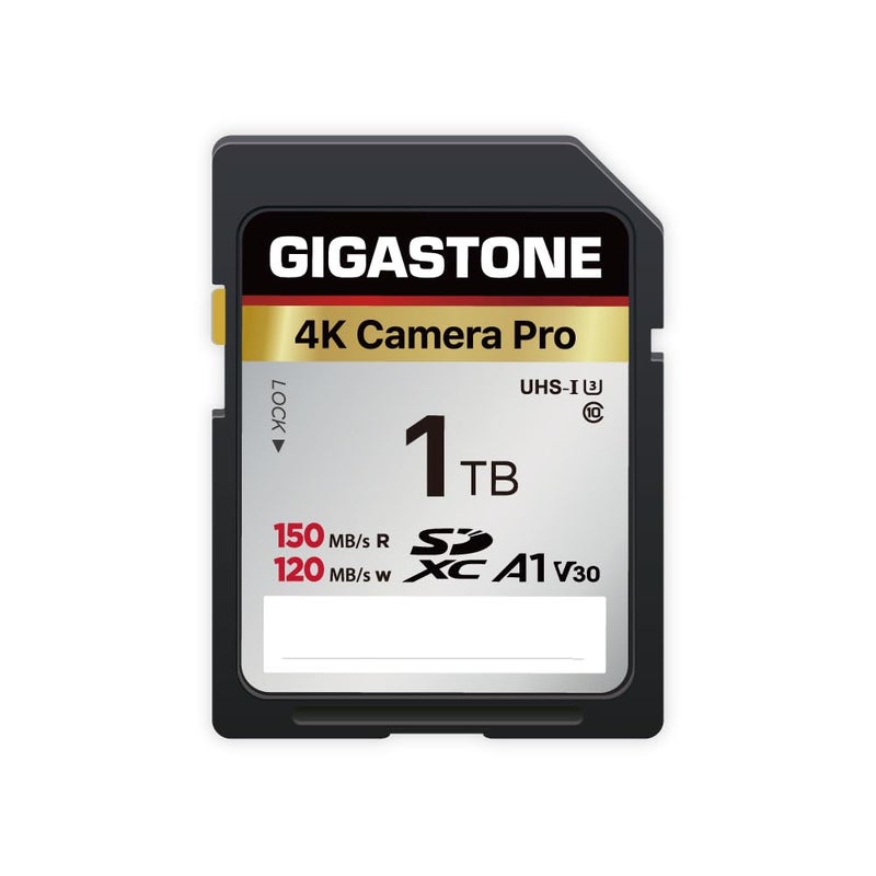 Gigastone 5Years Data Recovery GIGASTONE 1TB SDXC Memory Card 4K Pro Series Camera Transfer Speed Up to 150MBs Compatible with Digital Camera UHSI A1 V30 Class 10 for 4K UHD Video - Image 2