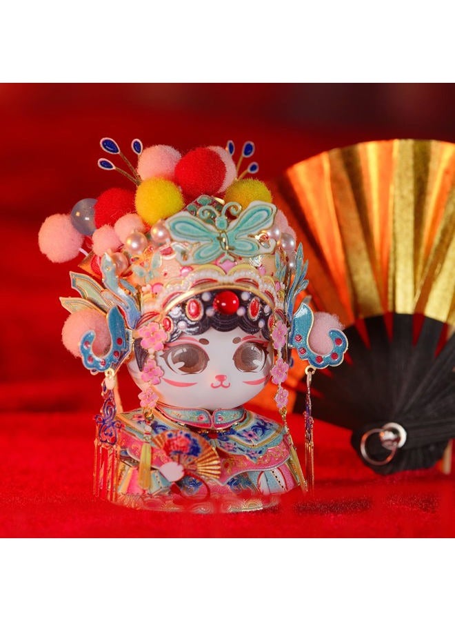 Mu 3D Metal Puzzles The Chinese Opera Diva The Cat Brothers Series D, Models Kits Miniature Building for Adult to Build,Hobby Birthday New Year Gifts Collectibles - Image 3