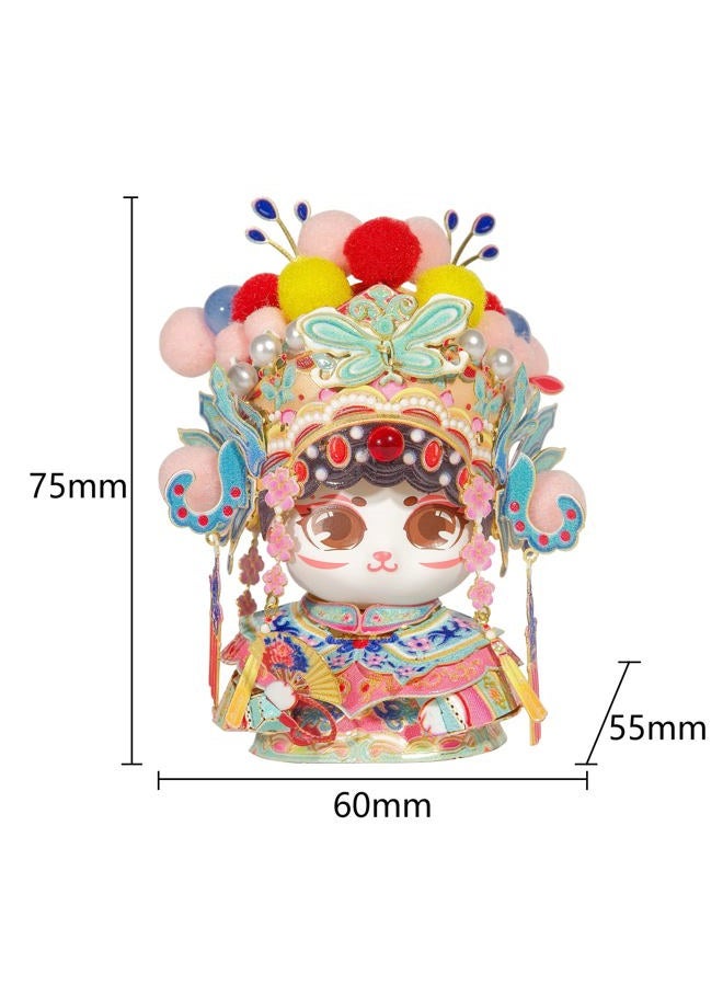 Mu 3D Metal Puzzles The Chinese Opera Diva The Cat Brothers Series D, Models Kits Miniature Building for Adult to Build,Hobby Birthday New Year Gifts Collectibles - Image 4