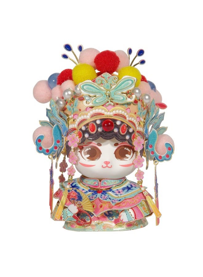 Mu 3D Metal Puzzles The Chinese Opera Diva The Cat Brothers Series D, Models Kits Miniature Building for Adult to Build,Hobby Birthday New Year Gifts Collectibles - Image 1