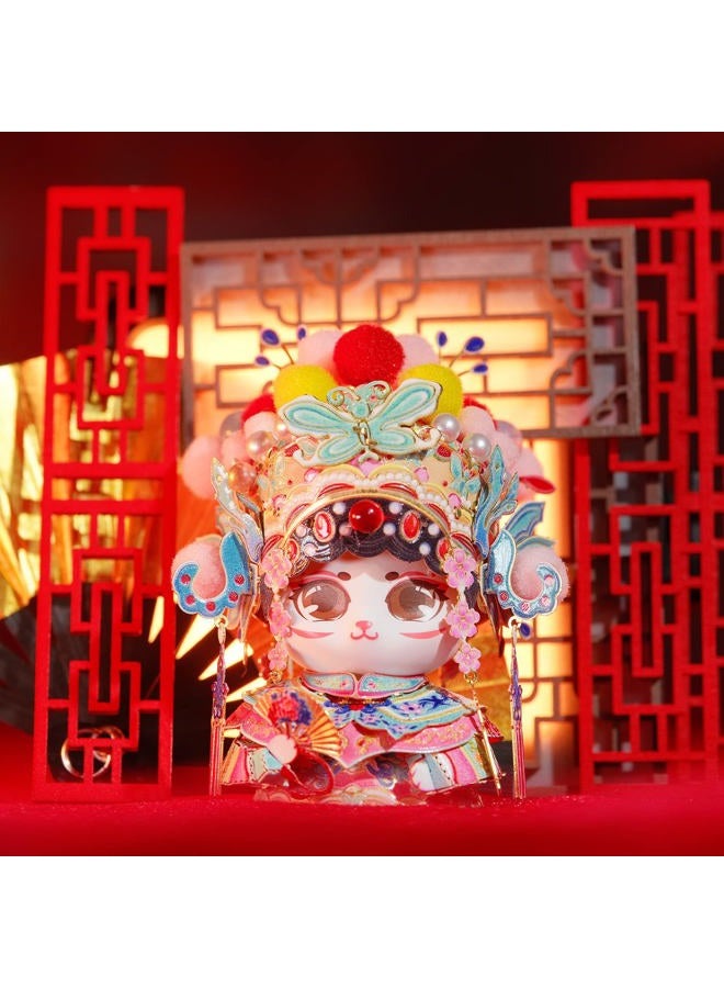 Mu 3D Metal Puzzles The Chinese Opera Diva The Cat Brothers Series D, Models Kits Miniature Building for Adult to Build,Hobby Birthday New Year Gifts Collectibles - Image 2