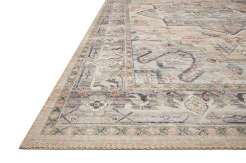 Loloi Hathaway Collection HTH-07 Multi/Ivory 2'-6" x 7'-6", .25" Thick Runner Rug, Soft, Durable, Printed, Modern, Low Pile, Non-Shedding, Easy Clean, Living Room Rug - Image 5
