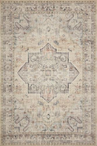Loloi Hathaway Collection HTH-07 Multi/Ivory 2'-6" x 7'-6", .25" Thick Runner Rug, Soft, Durable, Printed, Modern, Low Pile, Non-Shedding, Easy Clean, Living Room Rug - Image 3