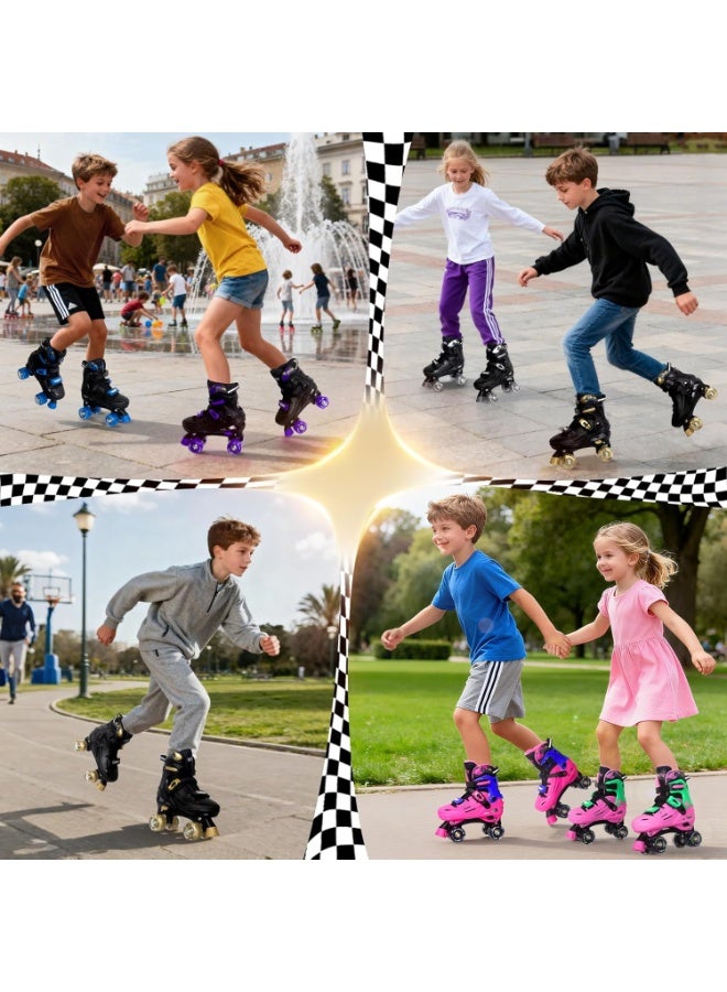 Nattork Adjustable Roller Skates for Kids Boys Girls Teen Youth Age 4-16 Cool Racing Car Indoor Outdoor Gift Idea for Birthdays - Image 4