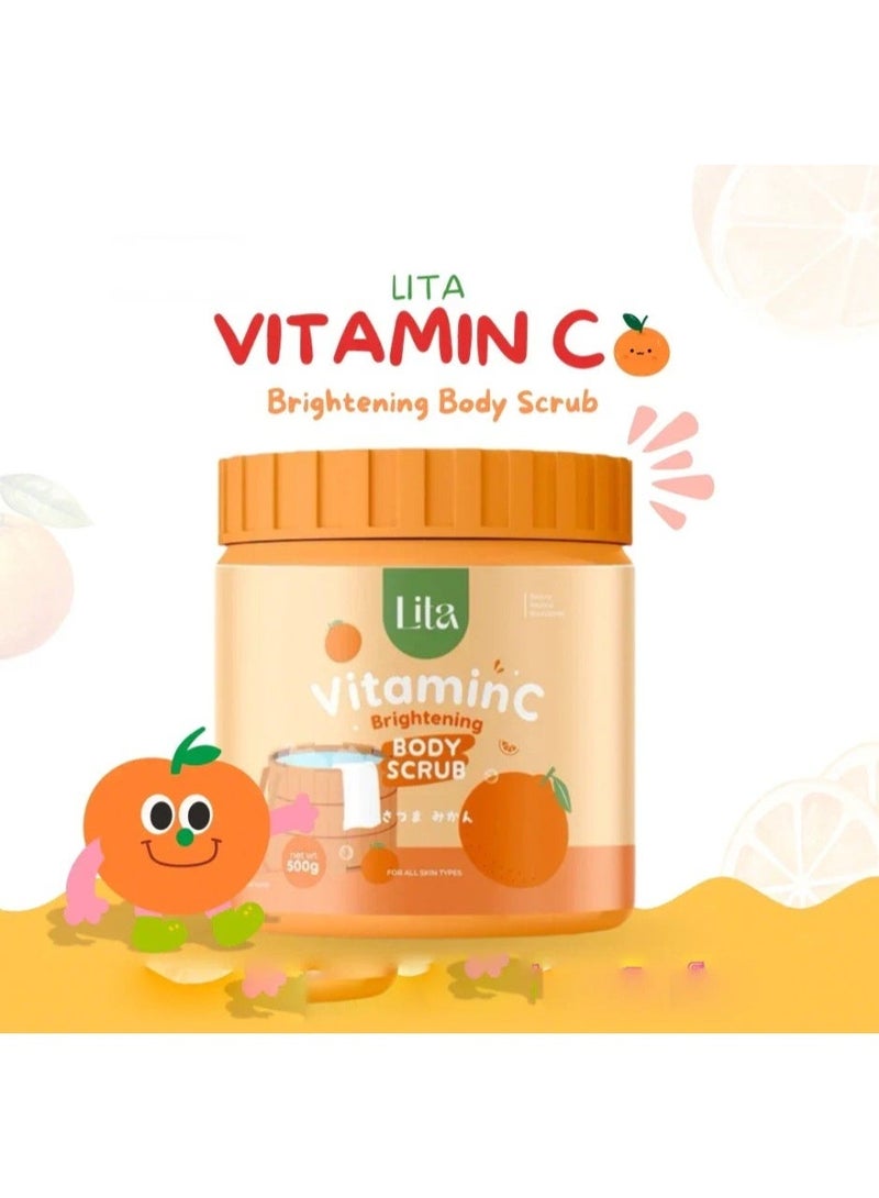 Lita Vitamin C Brightening Body Scrub 500g | Exfoliating Skin Polish for Radiant & Even-Toned Skin - Image 3