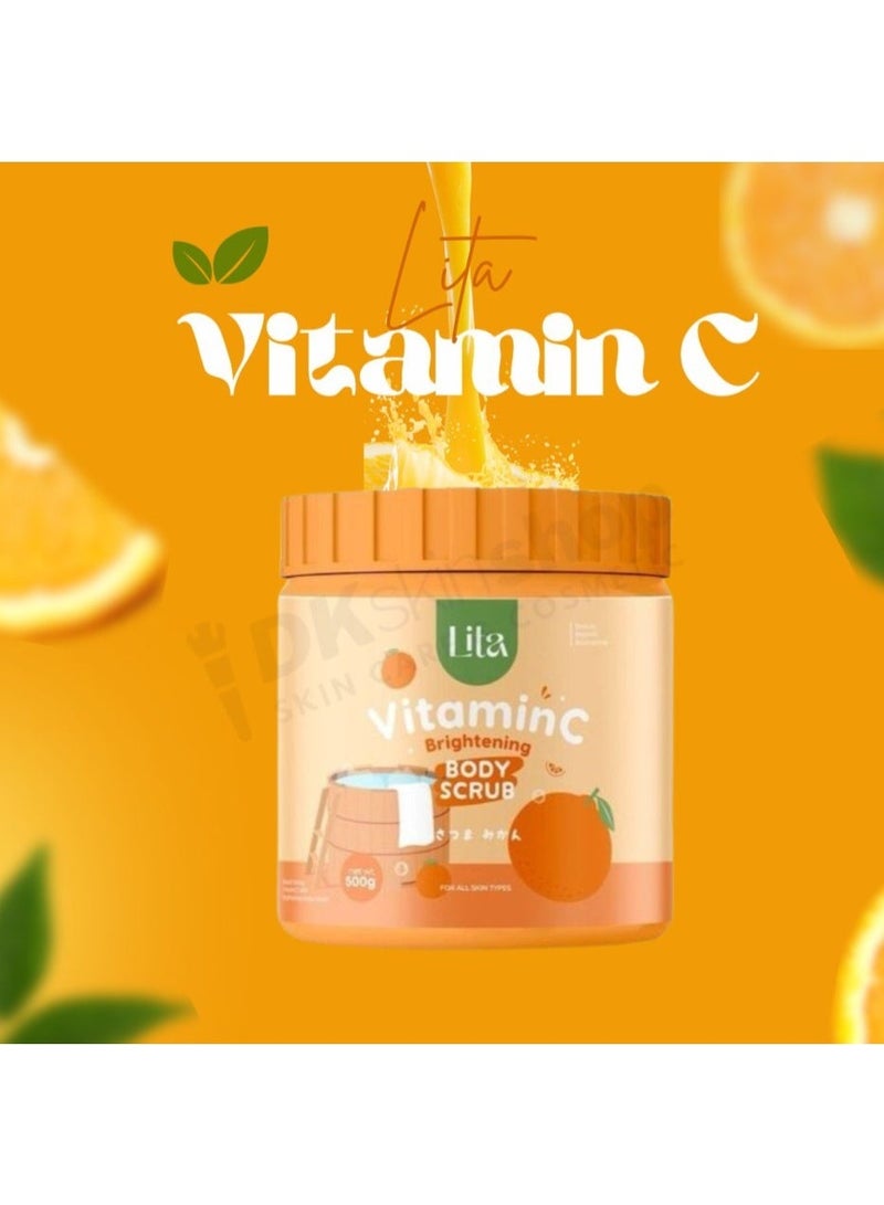 Lita Vitamin C Brightening Body Scrub 500g | Exfoliating Skin Polish for Radiant & Even-Toned Skin - Image 5