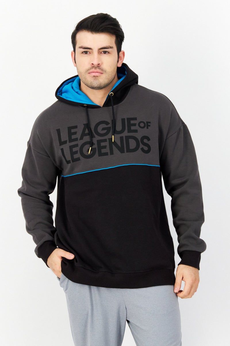 DIFUZED League Of Legends x Difuzed Men Graphic Print Long Sleeves Hoodie, Black - Image 1