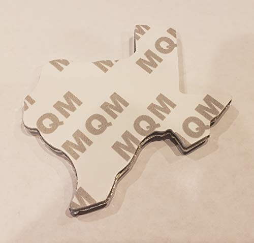Muzzys TEXAS FLAG IN SHAPE OF TEXAS State Edition Emblem Decal Longhorn Lone Star METAL Badge Universal StickOn FITS Chevy Silverado Suburban Tahoe GMC Sierra Ford F150 Ranger F-150 Dodge Ram Nissan T - Image 4