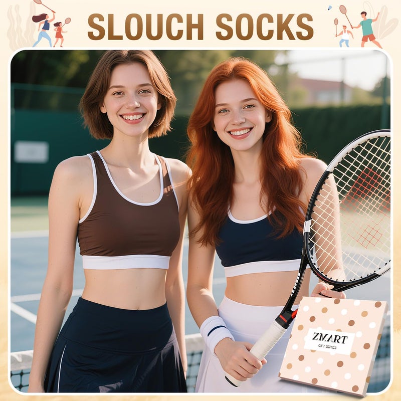 Zmart Women's Thin Slouch Socks - Scrunch Long High Slouchy Boot Socks 80s 90s - Image 5