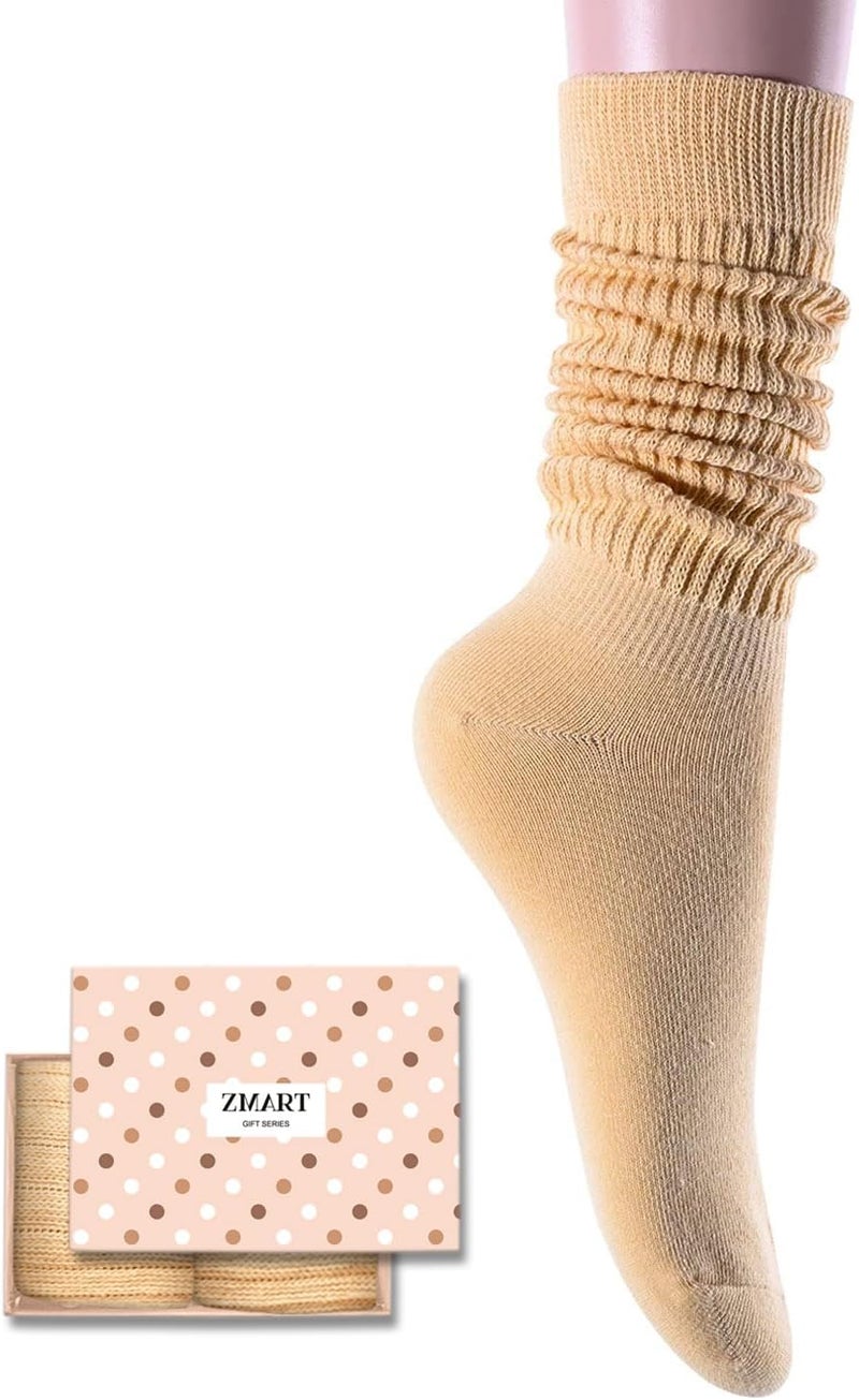 Zmart Women's Thin Slouch Socks - Scrunch Long High Slouchy Boot Socks 80s 90s - Image 1