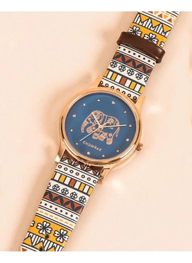 Chumbak Teal by Chumbak Carnival Elephant Wrist Watch, multicolour, strap