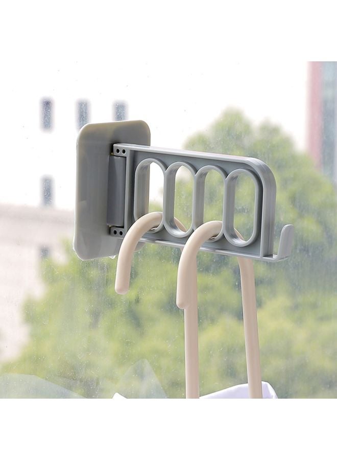 Grey Self-Adhesive Wall Mount Clothes Hanger 11.3x6x7.5cm - Image 3