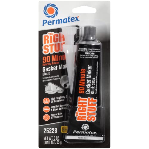 Permatex 25228 The Right Stuff 90 Minute Black Gasket Maker, 3 oz, 1 Count (Pack of 1) - Image 1