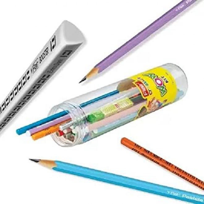 FLAIR Creative WOW Kit Pencil and Eraser Set, Multicolor - Image 2