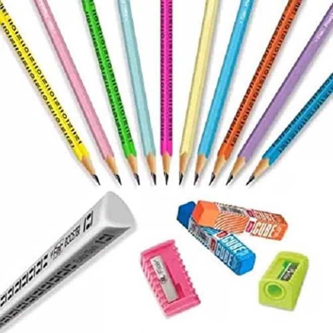 FLAIR Creative WOW Kit Pencil and Eraser Set, Multicolor - Image 1