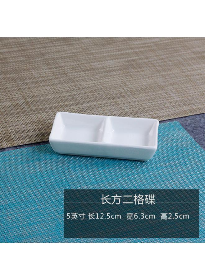Creative Ceramic Small Dish Pure White Hotel Tableware Hot Pot Seasonings Dish Flavor Dish Sauce Dish Vinegar Dish Ink Dish 
