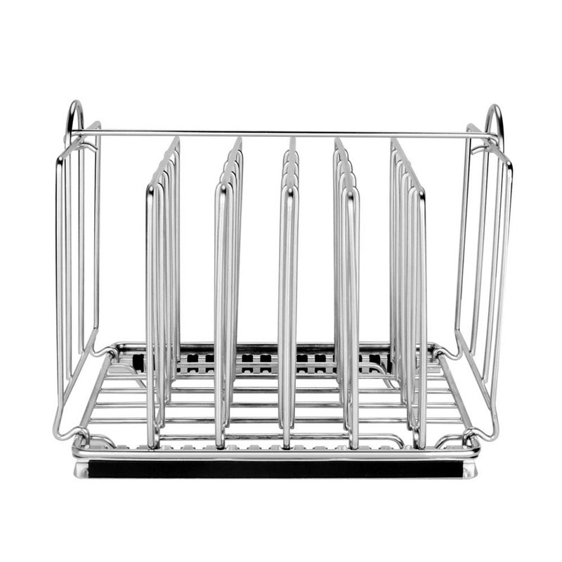 EVERIE Weighted Sous Vide Rack Divider, Improved Vertical Mount Stops Wobbling, 5 Detachable Stainless Steel Dividers and 2 Built-in Holder Dividers - Image 2