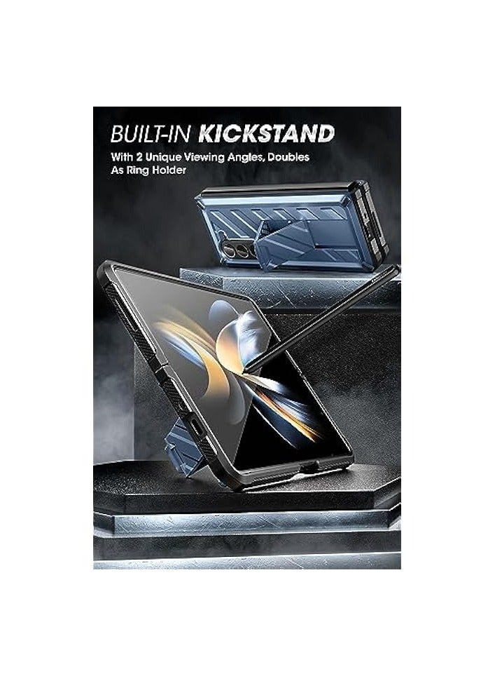 SUPCASE [Unicorn Beetle Series] Case Designed for Galaxy Z Fold 5 5G (2023), [Belt Clip with Pen Holder] Shockproof Protective Rugged Case with Built-in Screen Protector & Kickstand - Tilt - Image 3