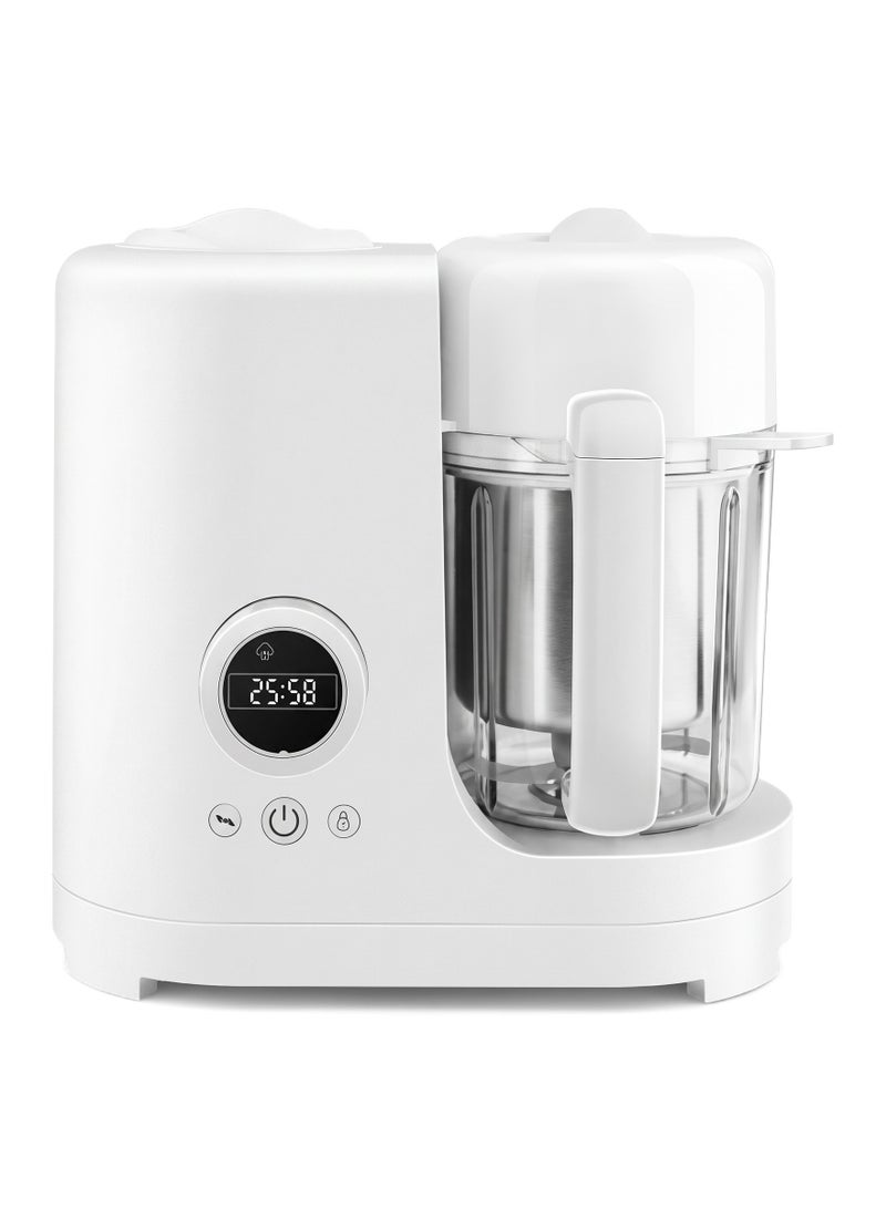 ZERIFAM Baby Food Maker, Steam Cooker & Blender with Bottle Warmer, Timer Control, 304 Stainless Steel, BPA-Free, Multi-Stage Puree Maker for Newborns & Toddlers - Image 1