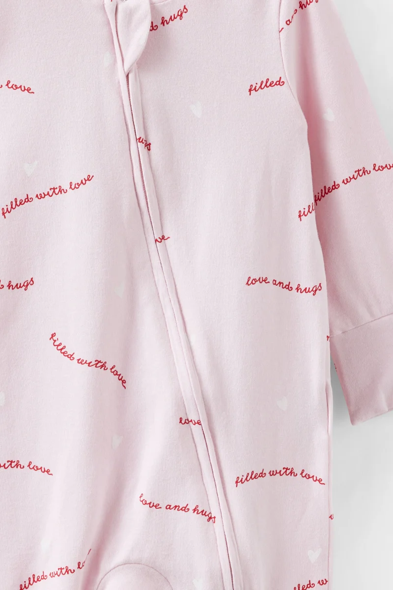كوتون اون Growie Long Sleeve Zip Romper