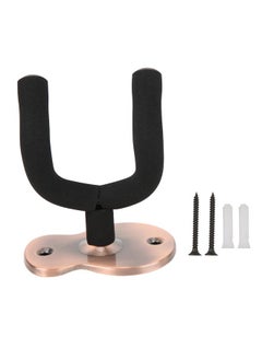 Thoraya Guitar Wall Mount Holder Neck Sponge Protective Support Bracket with Mounting AccessoriesCopper Red  - Image 1