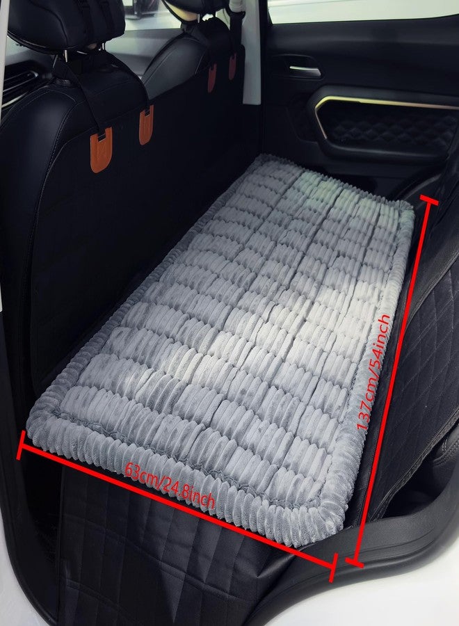 HOMEREFROM Dog Bed for Car, Backseat Pet Bed Mat, Dog Seat Cover for Car Back Seat, Non-Slip Travel Pet Mat, Fit for Backseat Extenders and Seat Covers (Bluegrey, 24.8x54inch) - Image 3