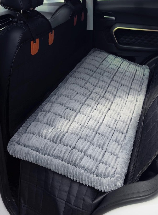 HOMEREFROM Dog Bed for Car, Backseat Pet Bed Mat, Dog Seat Cover for Car Back Seat, Non-Slip Travel Pet Mat, Fit for Backseat Extenders and Seat Covers (Bluegrey, 24.8x54inch) - Image 2