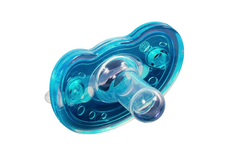 Sweetie Silicone Pacifier Refuser Soother 2 Count (Blue) - Image 1