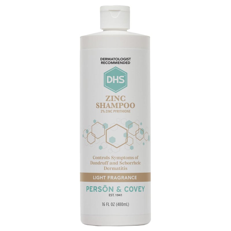 DHS Zinc Shampoo â€“ Dandruff Shampoo â€“ for Flaky and Dry Scalp with 2% Zinc Pyrithione, 16 oz - Image 1