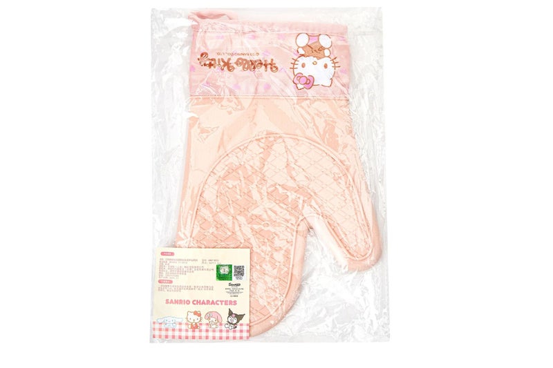 Sugar  Sanrio Genuine Silicone Heat Insulation Gloves High Temperature Oven Special Thickened Baking Heat Insulation Gloves Orange kt 