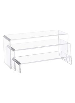 3 PC Large Clear Acrylic Riser Set, Acrylic Display Risers Shelf Showcase Fixtures for Jewelry, Display Stand for Amiibo Funko POP Figures, Cupcakes, Food Display (10 x 3.9 x 3.9 in) - pzsku/Z215A7DBADC129A3E9B51Z/45/_/1729843020/ad2a4a91-def9-48fd-9735-ecf1e0dfed1f