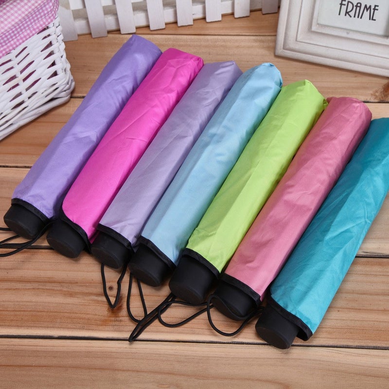 Ruffled Water Flowering Sunny Umbrella Three Folding Sunscreen Umbrella UV Protection Sunshade Umbrella Making Logo Color Mix 