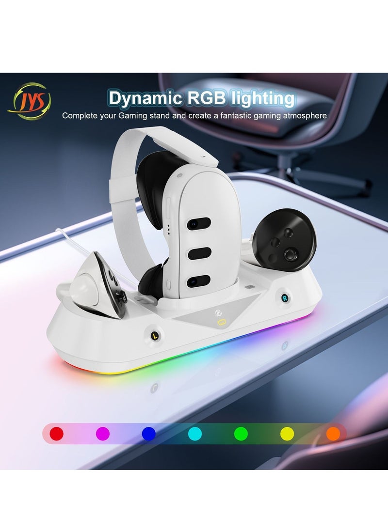 JYS - Oculus Quest3 VR Glasses Grip Magnetic Charging Dock and Meta Quest 3 Colorful Charging Dock - Image 1