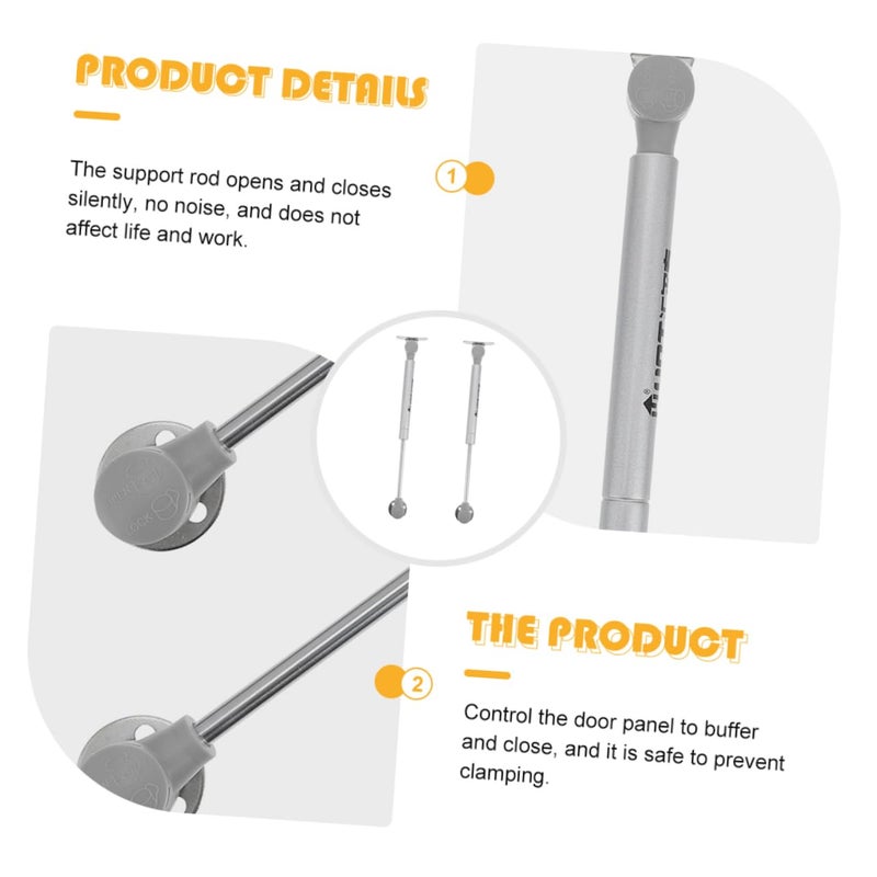 2 Pack 10 Inch Kitchen Cabinet Gas Spring Lift Support Hinges For Lid Close - Image 3