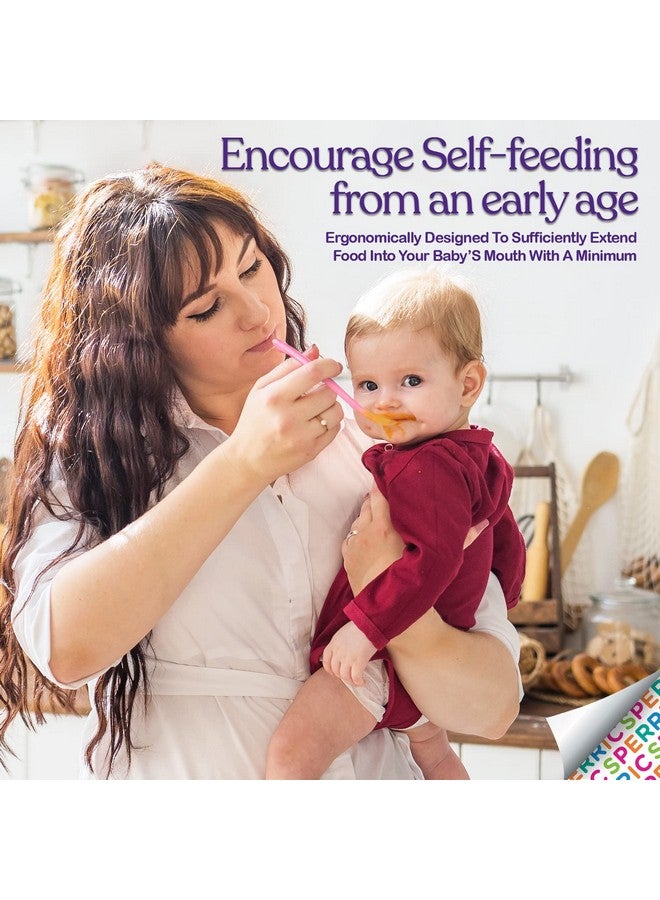 SPERRIC Best First Stage Baby Infant Spoons 5Pack Soft Silicone Baby Spoons Training Spoon Gift Set For Infant - Image 2