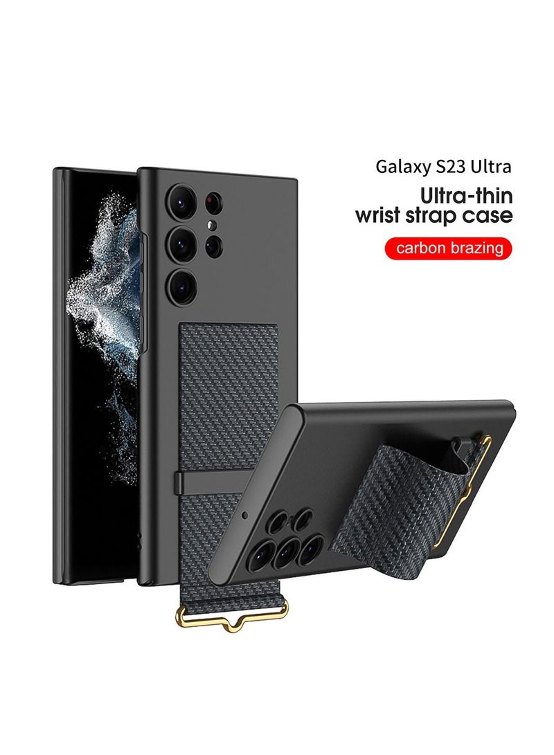 DUNISO Samsung Galaxy S23 Ultra Case S23 Ultra Slim Stand Case Galaxy S23 Ultra Case Supports Wireless Charging Anti-Drop Anti-Fingerprint All-Around Protection Black - Image 4