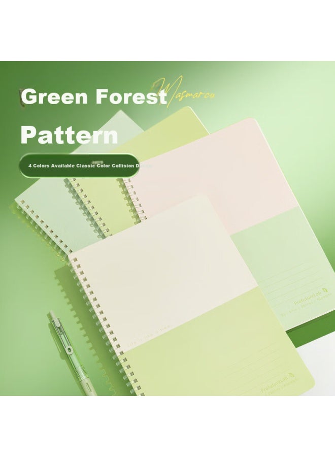 Masmarcu M&g B5 Notebook, Stylish And Simple Soft Spiral Notebook, Student Error Correction Journal, Study Supplies, Pfl Pink-green, 1 Book With 40 Sheets, Xq028469 - Image 2