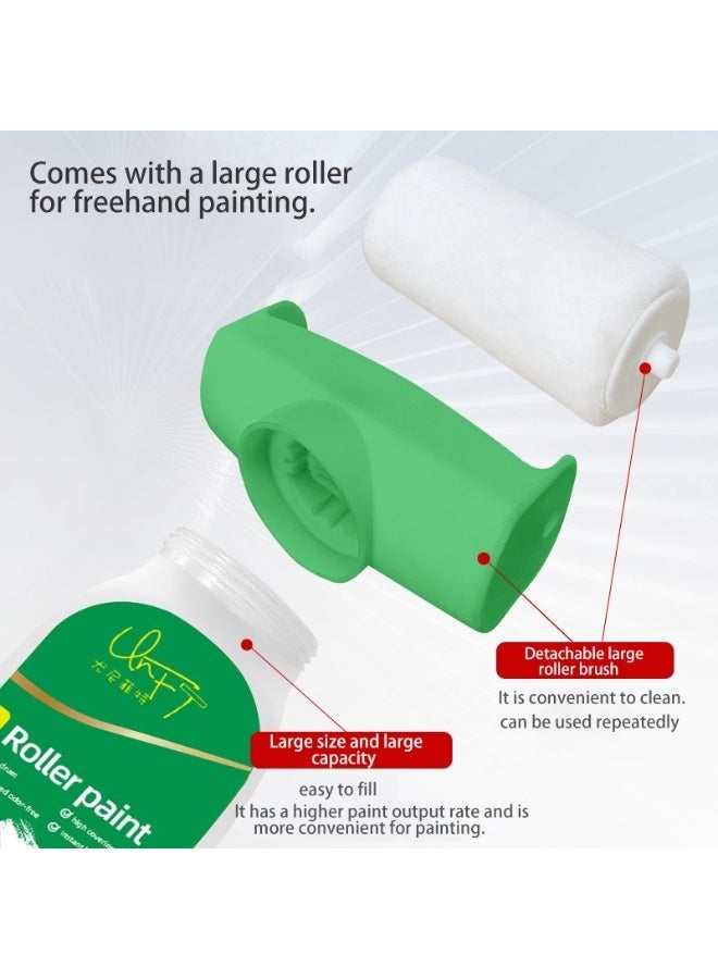 Wall Repair Roller Paint Household Supply Cleaning Tool Water Based Latex DIY Renovation with Roller Multifunctional Paint Roller for Cracks, Wall Repair Solution Paint Roller(500g) - Image 3