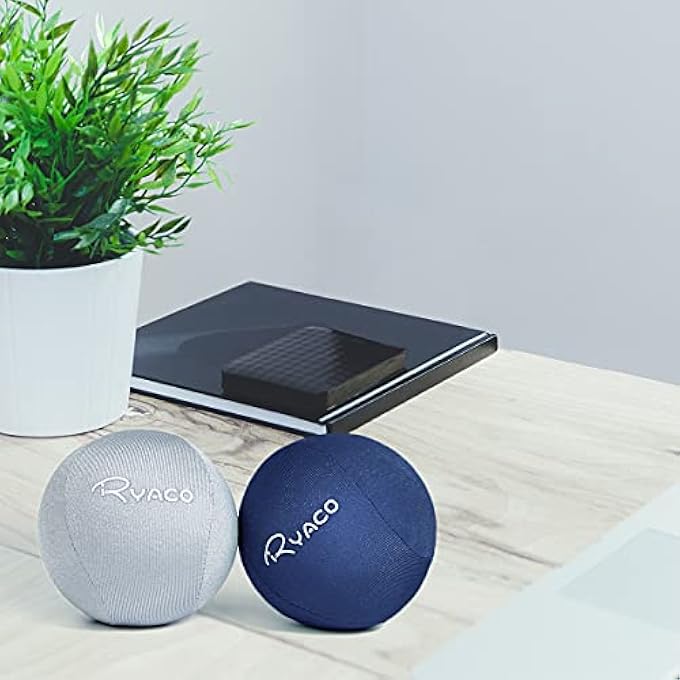 Ryaco Pack of 2 Gel Stress Balls for Adults - Anti-Stress Ball with Various Strengths and Sizes - Anti-Stress Balls for Concentration - Motivational Kneading Ball Toy - Anger Ball - Image 5