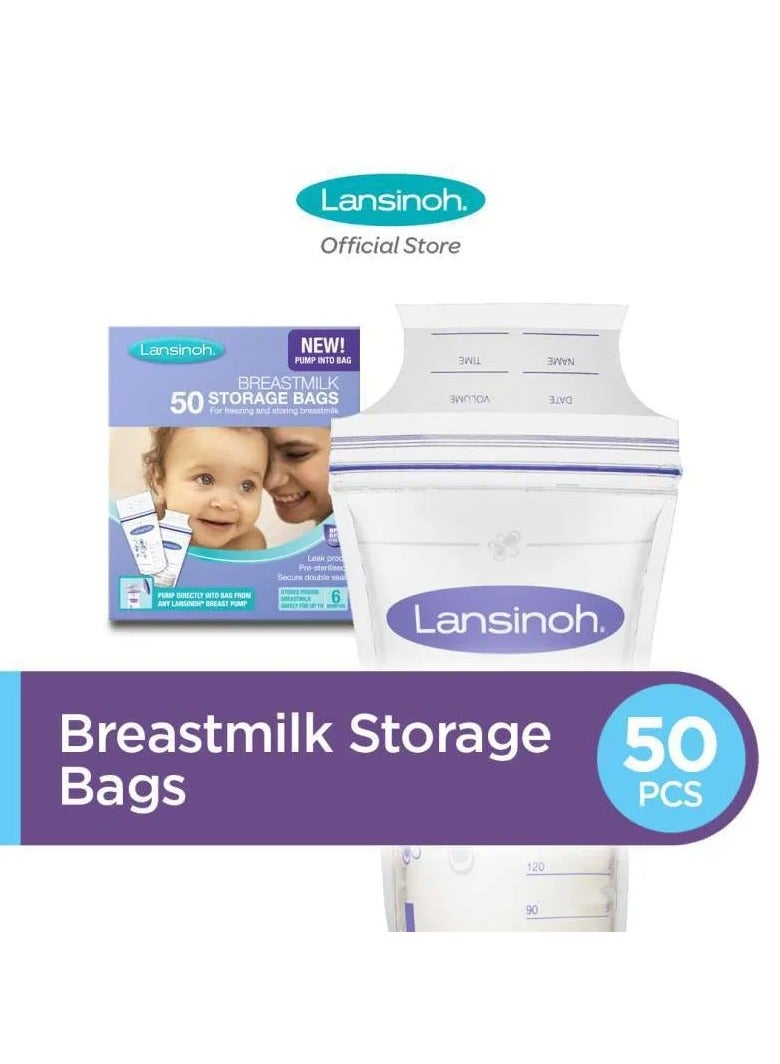 Lansinoh LA BREASTMILK STORAGE BAGS 50'S - Image 1