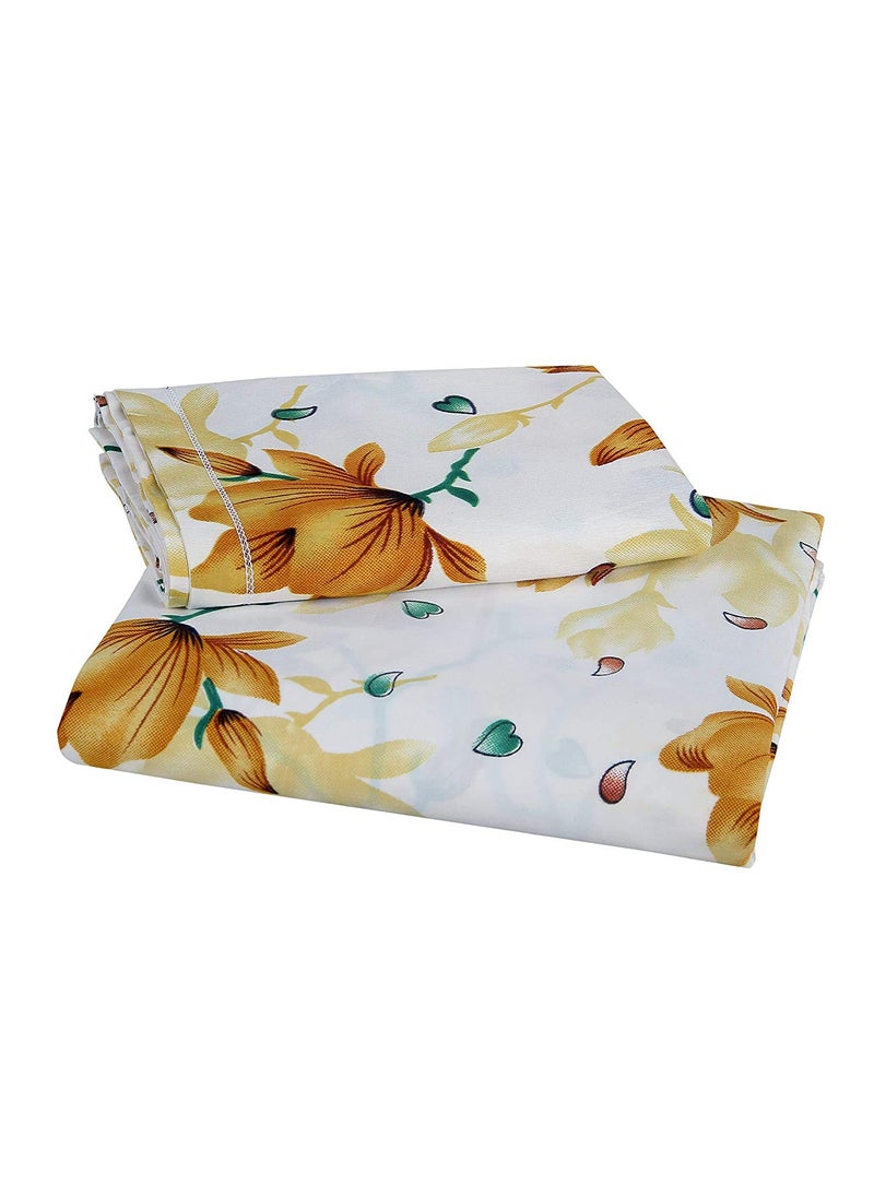 Delight Zone Delight Zone Prime Collection 144TC 3D Printed Polycotton Double Bedsheet with 2 Pillow Covers Multicolour 90 x 90 Inch  - Image 4